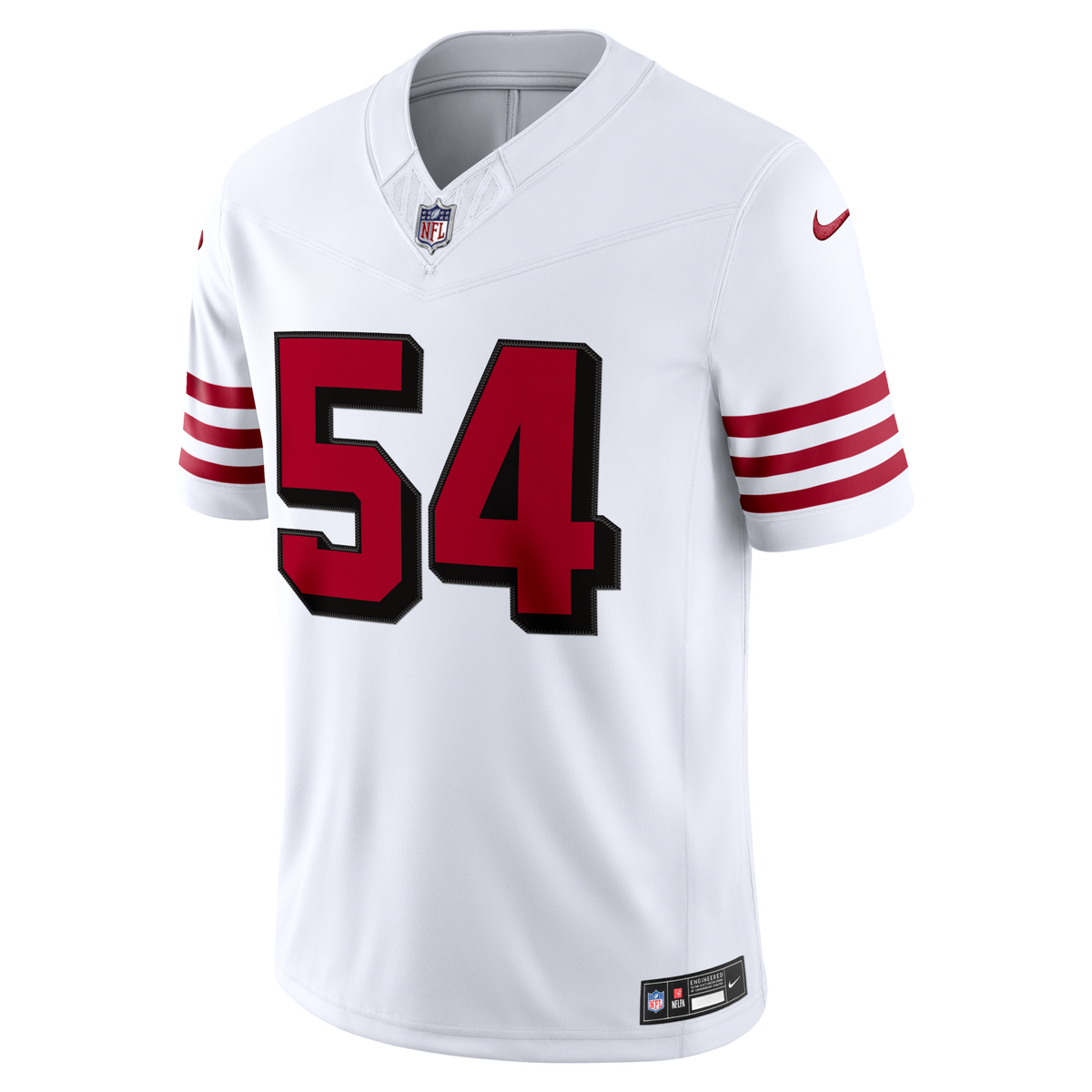 San Francisco 49ers Fred Warner White Alternate Vapor F.U.S.E. Stitched Limited Jersey