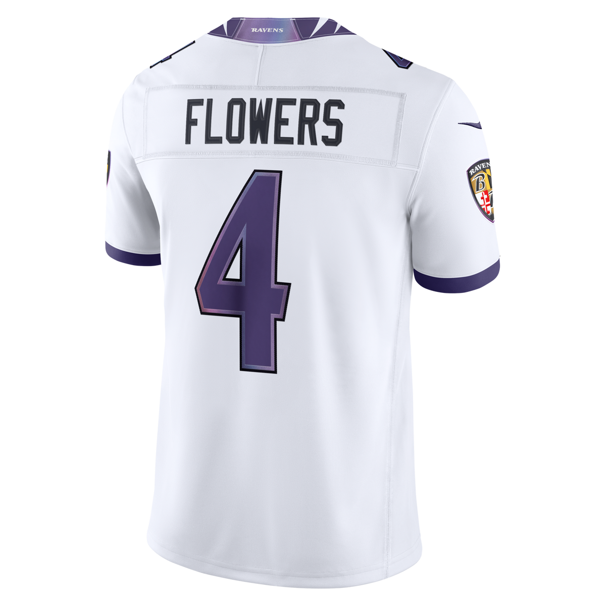 Baltimore Ravens Zay Flowers White Vapor F.U.S.E. Stitched Limited Jersey