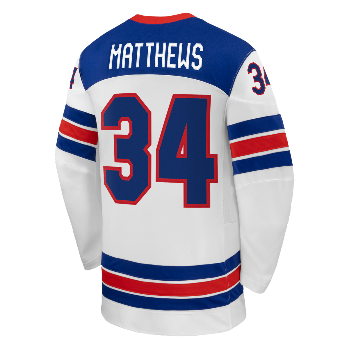 Auston Matthews White US Hockey 2026 Away Replica Jersey