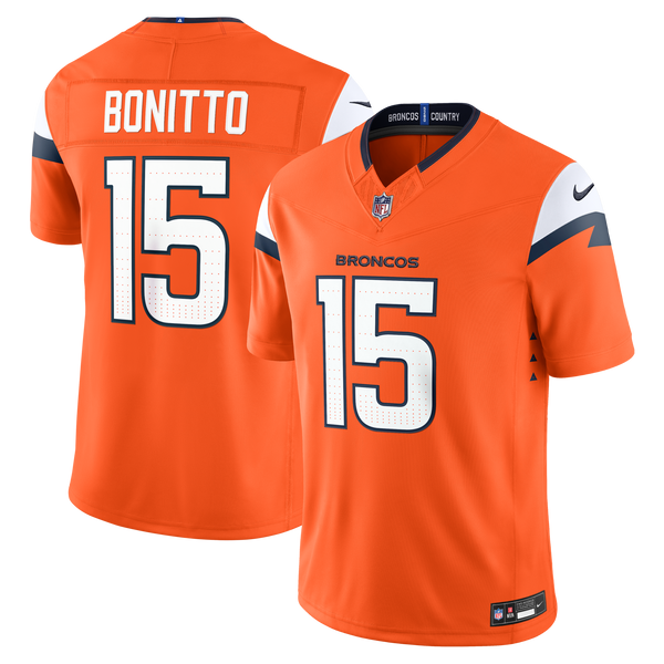 Denver Broncos Nik Bonitto Nike Orange Team Vapor F.U.S.E. Stitched Limited Jersey