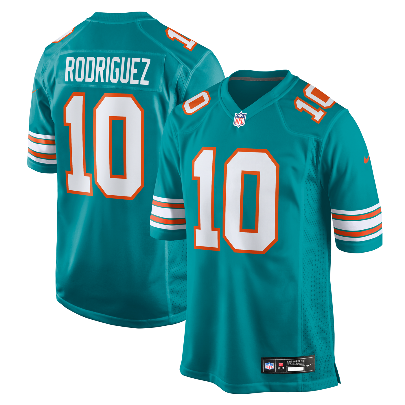 Miami Dolphins Jacob Rodriguez Nike Aqua Alternate Game Jersey