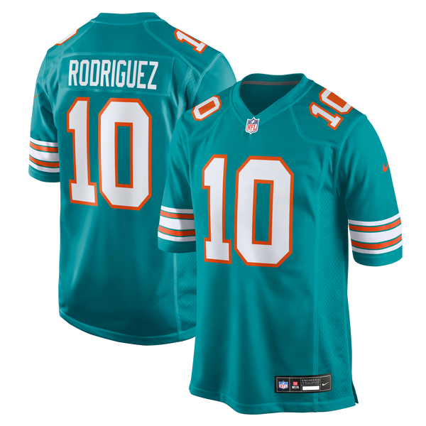 Miami Dolphins Jacob Rodriguez Nike Aqua Alternate Game Jersey