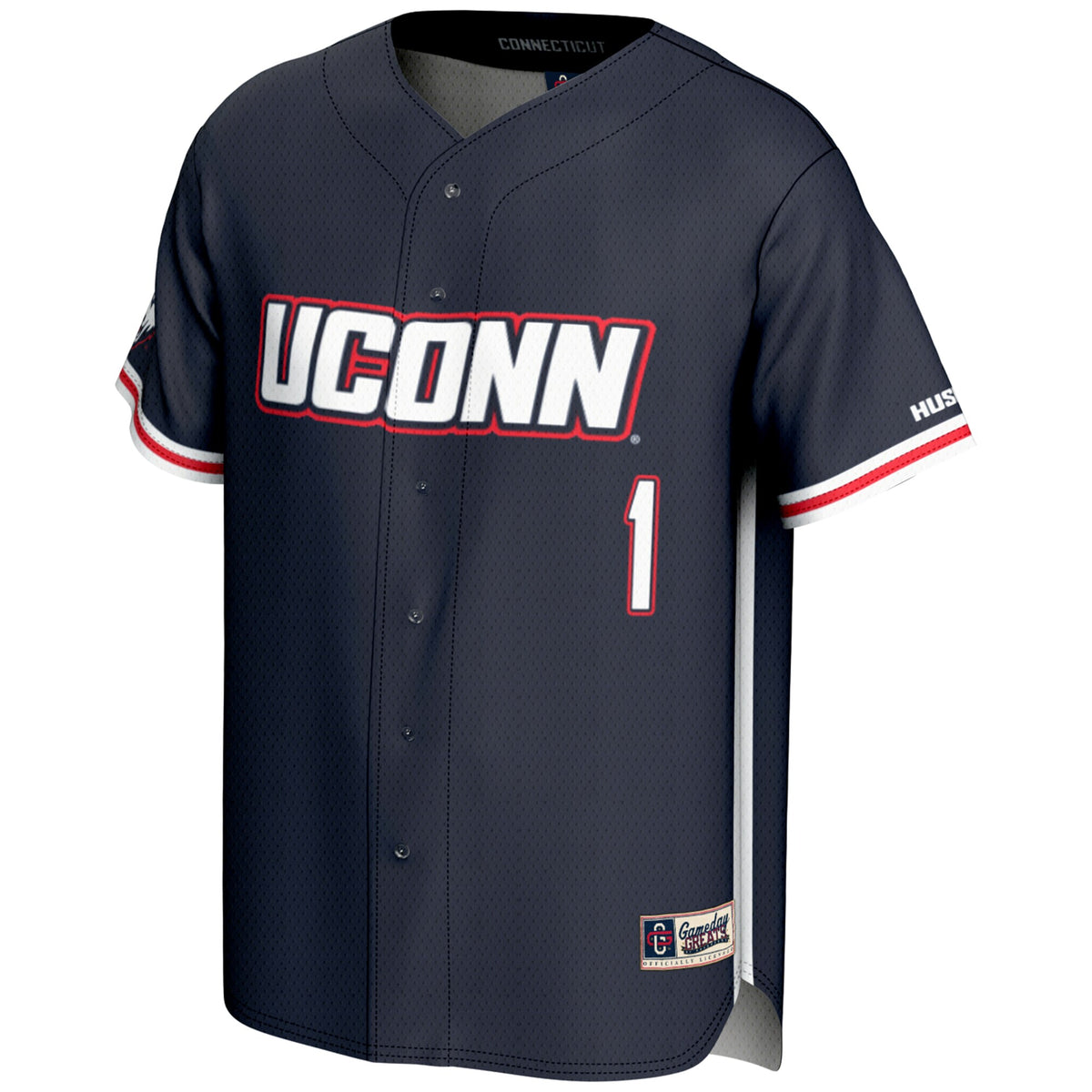 #1 UConn Huskies GameDay Greats Lightweight Baseball Jersey - Navy
