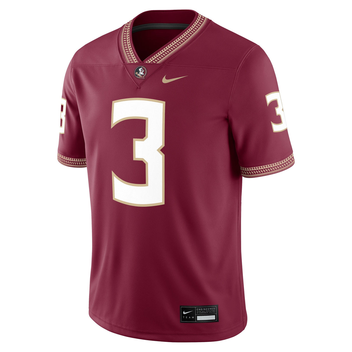 Nike Trey Benson Garnet Florida State Seminoles Player Game Jersey