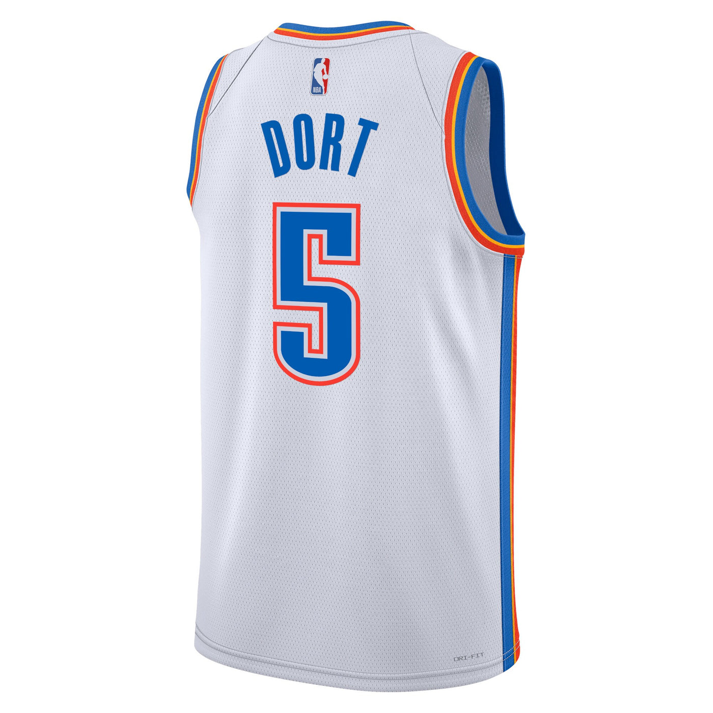 Oklahoma City Thunder Nike Association Edition Swingman Jersey - White - Luguentz Dort