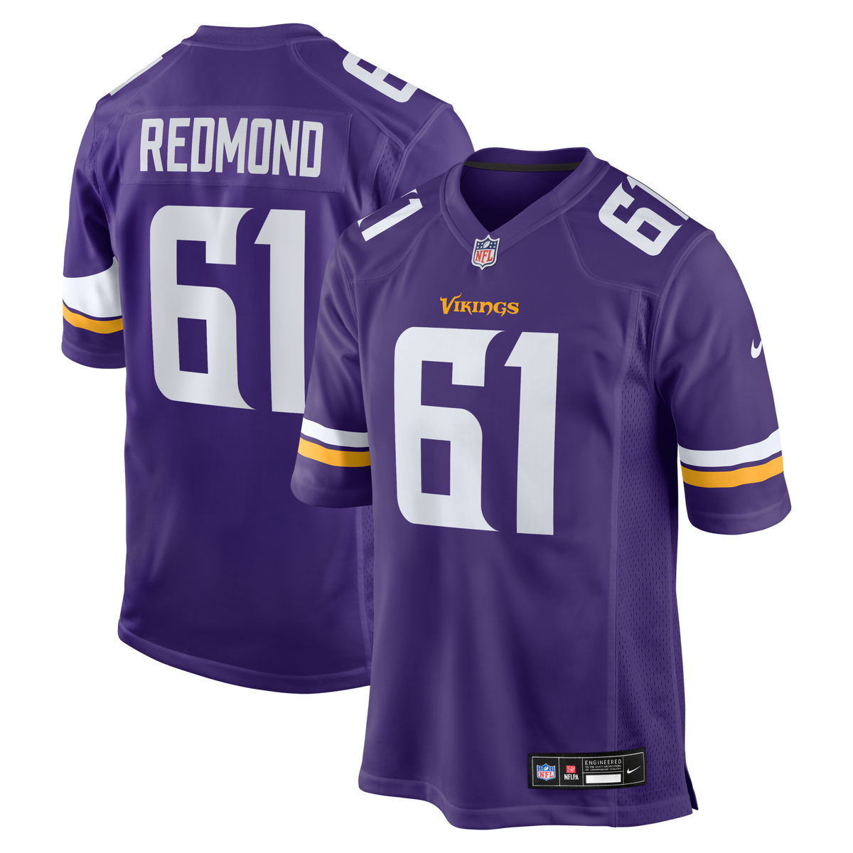 Minnesota Vikings Jalen Redmond Purple Game Jersey