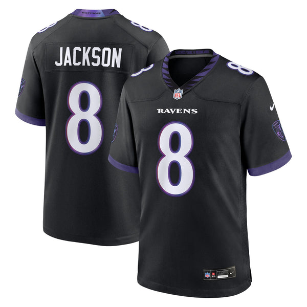 Baltimore Ravens Lamar Jackson Nike Black Alternate Game Jersey