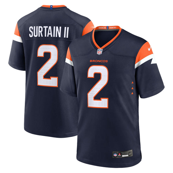 Denver Broncos Patrick Surtain II Nike Navy Alternate Game Jersey