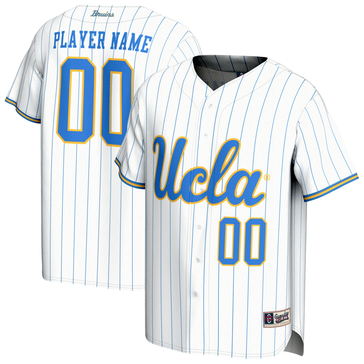 UCLA Bruins GameDay Greats Lightweight Collegiate Baseball NIL Pick-A-Player Fashion Jersey - White