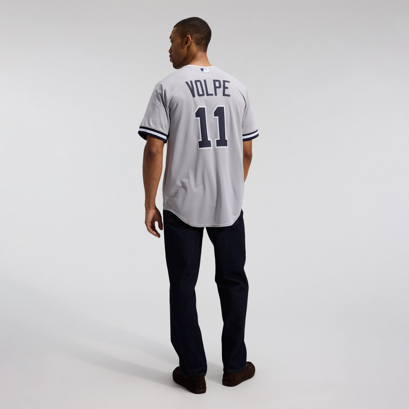 New York Yankees Anthony Volpe Nike Gray Road Replica Jersey