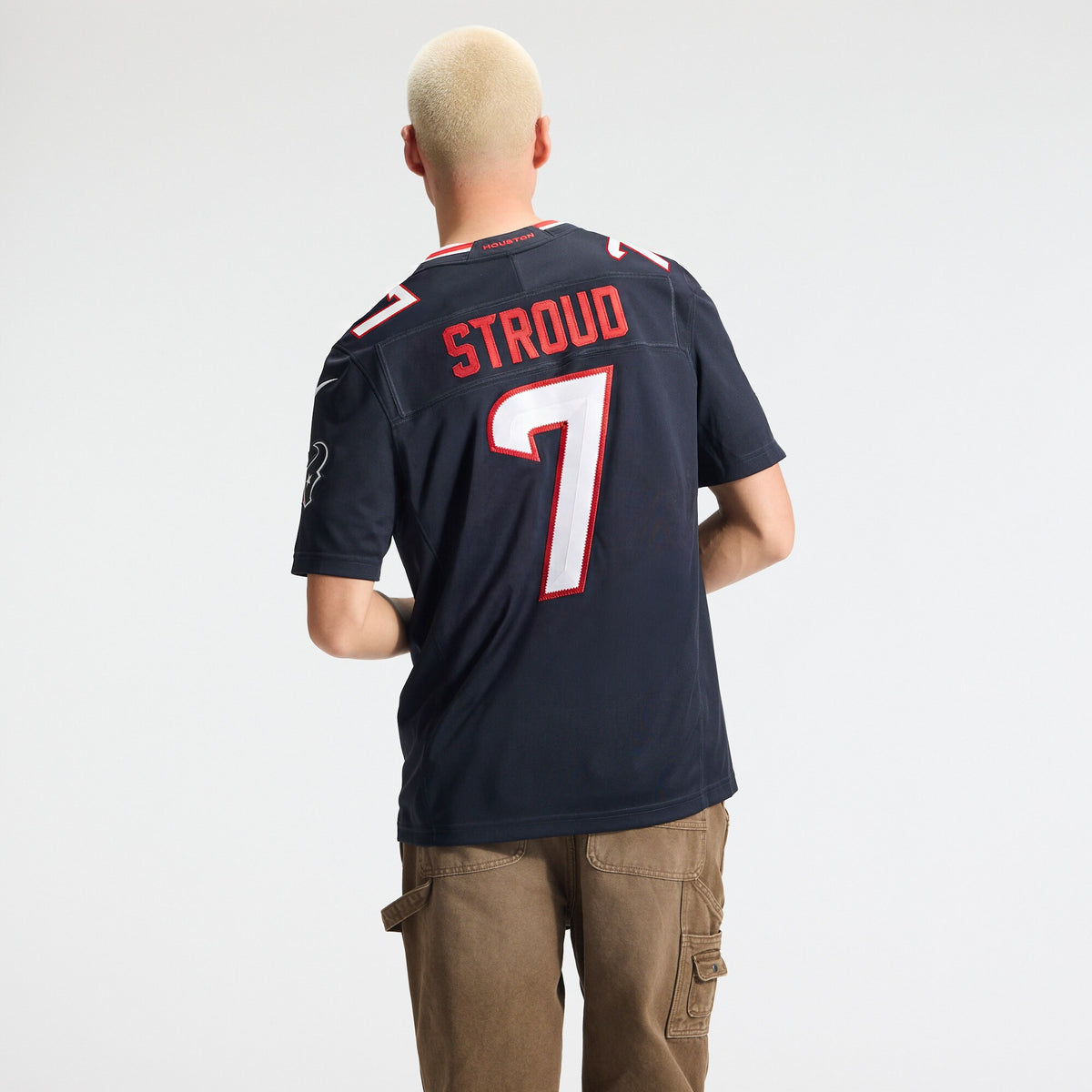 Houston Texans C.J. Stroud Navy Team Vapor F.U.S.E. Stitched Limited Jersey