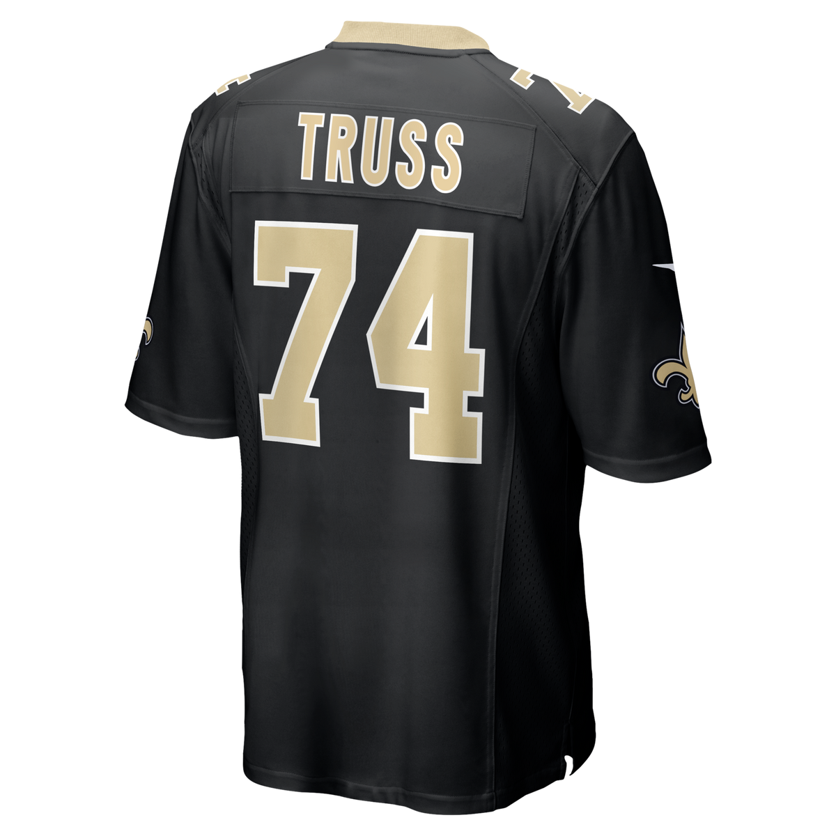 New Orleans Saints Xavier Truss Black Team Game Jersey