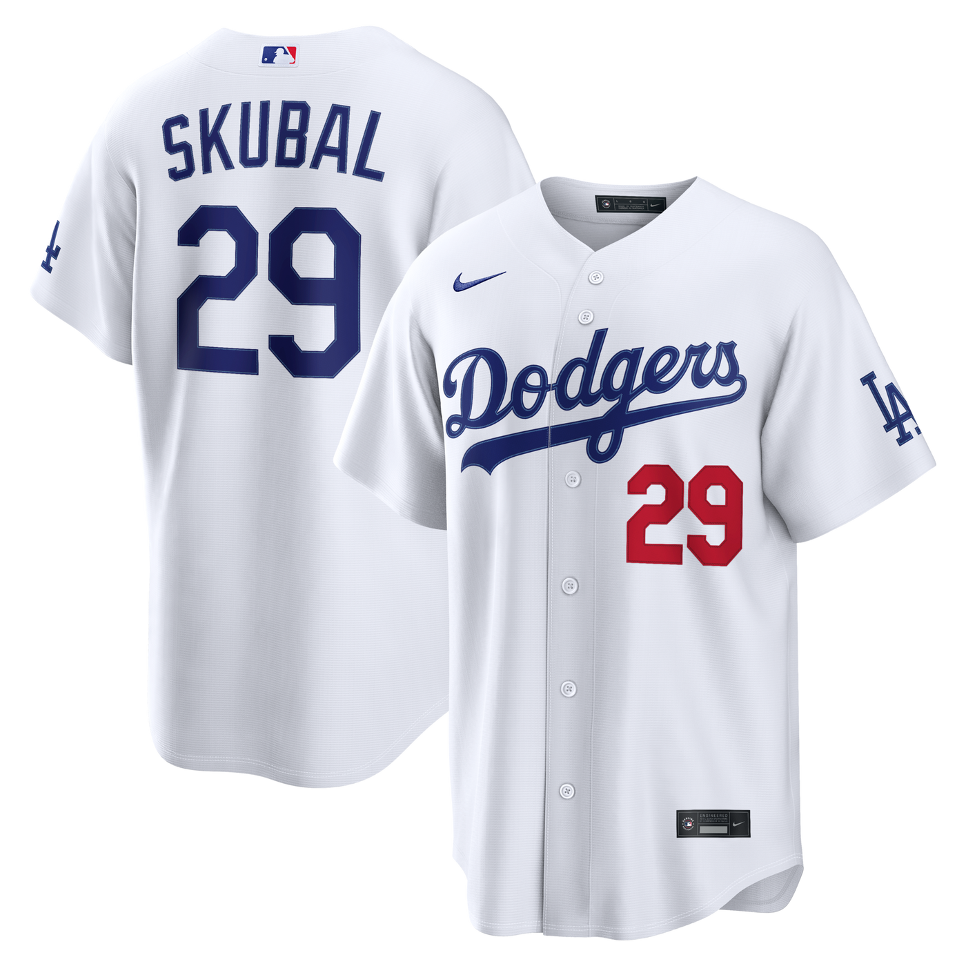 Los Angeles Dodgers Tarik Skubal Nike White Home Stadium Jersey