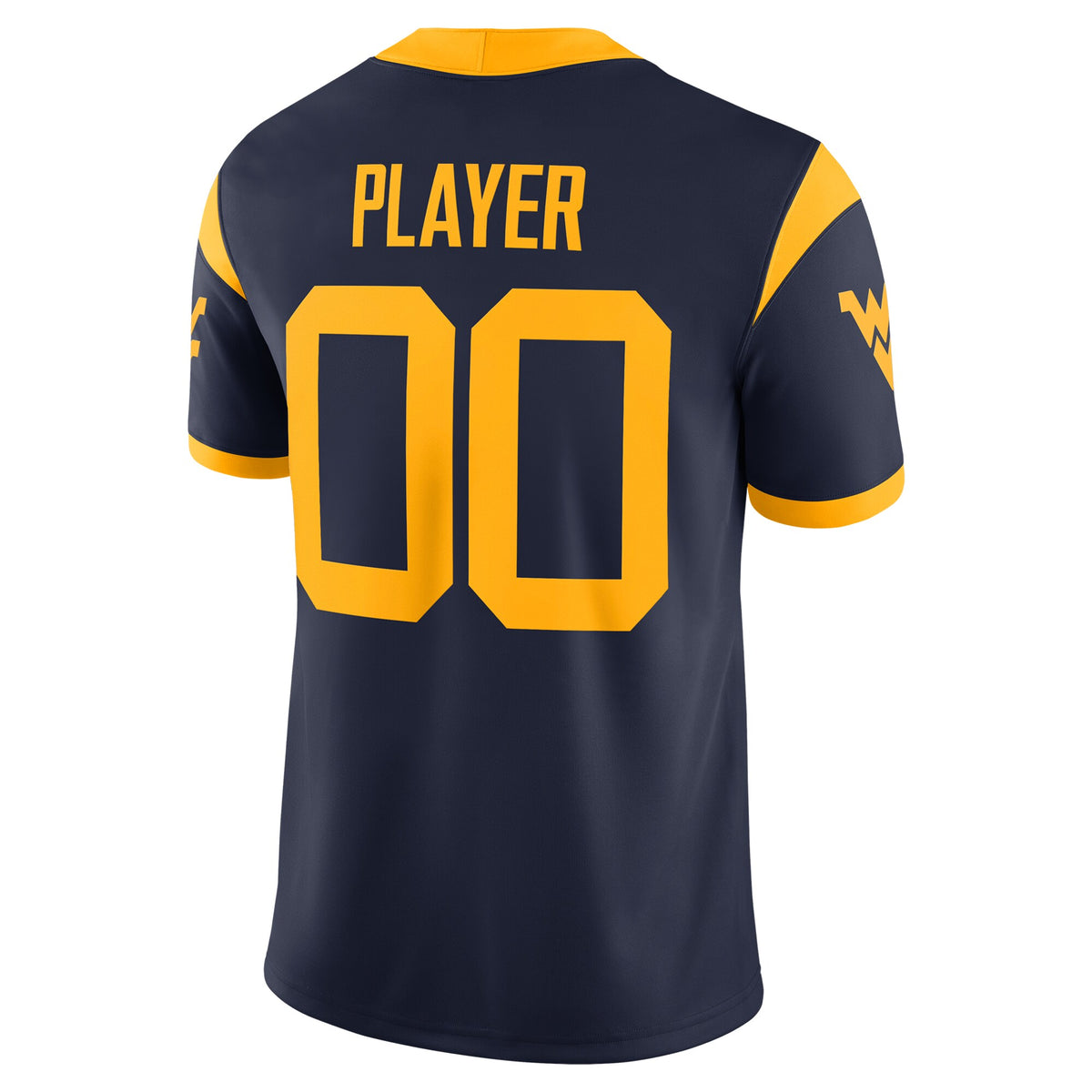 West Virginia Mountaineers NIL Pick-A-Player Football Game Jersey - Navy