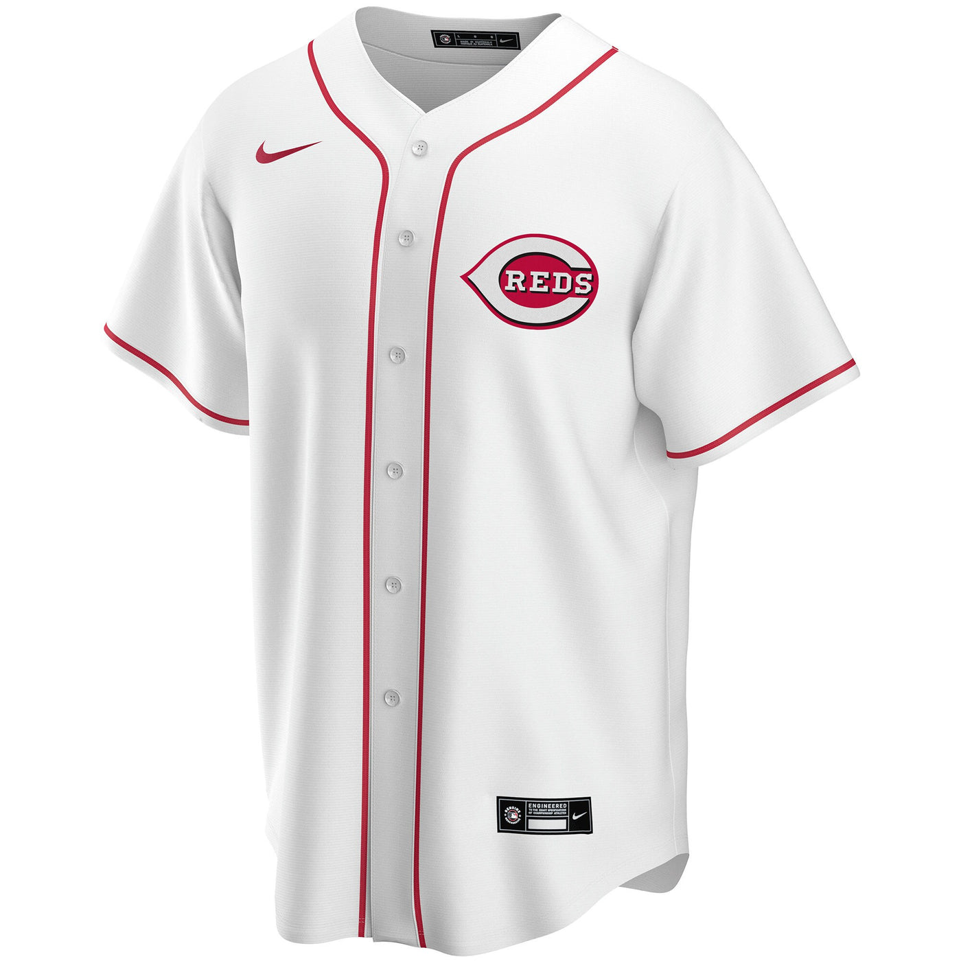 Cincinnati Reds Nike White Home Replica Custom Jersey