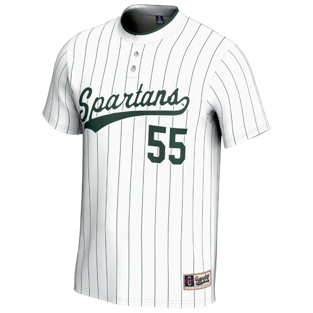 #1 Michigan State Spartans GameDay Greats Lightweight Softball Fashion Jersey - White