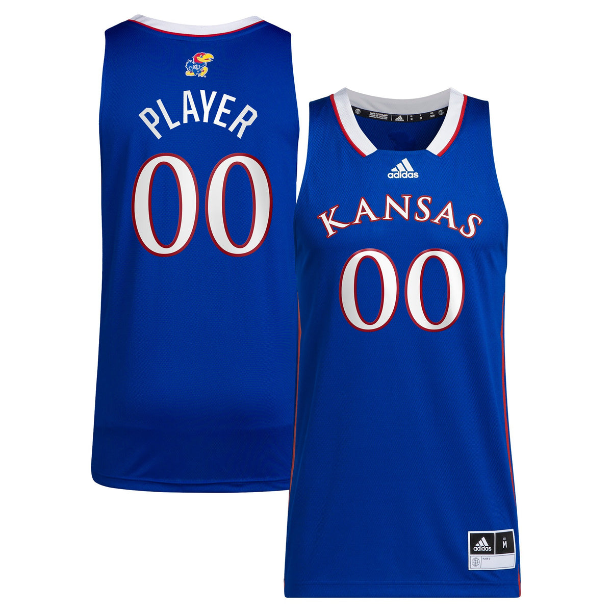 Kansas Jayhawks Pick-A-Player NIL Basketball Jersey - Royal