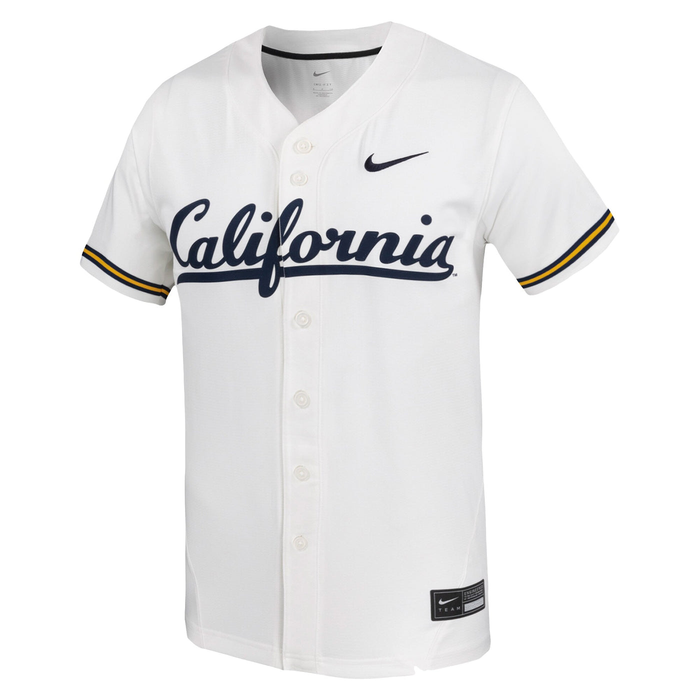 Nike White Cal Bears Replica Baseball Jersey