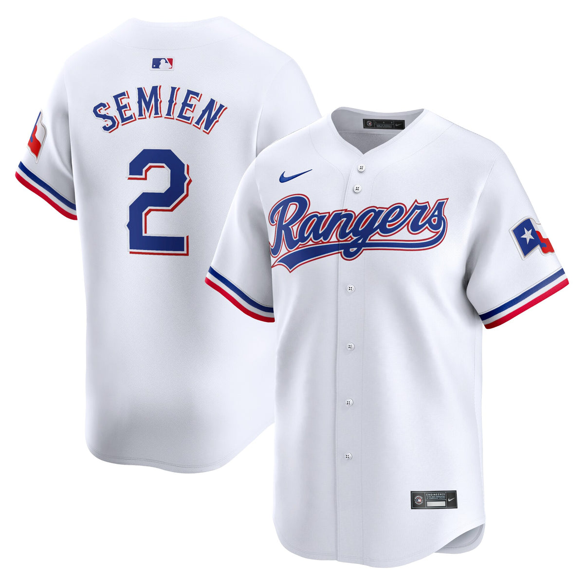 Texas Rangers Marcus Semien White Home Limited Player Jersey