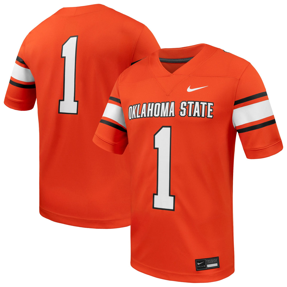 #1 Oklahoma State Cowboys Game Football Jersey - Orange