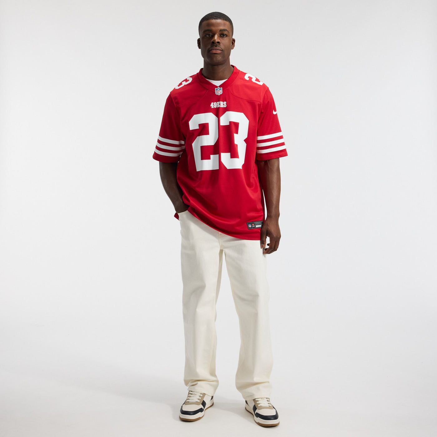 San Francisco 49ers Christian McCaffrey Nike Scarlet Game Player Jersey