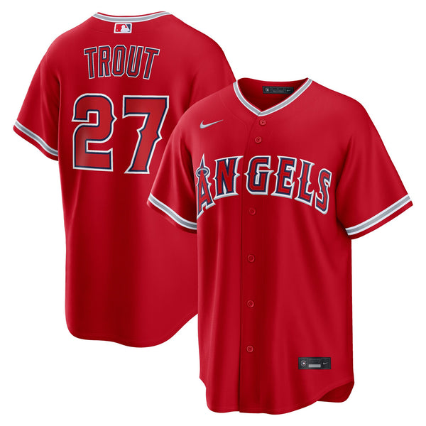 Los Angeles Angels Mike Trout Nike Red Alternate Replica Jersey