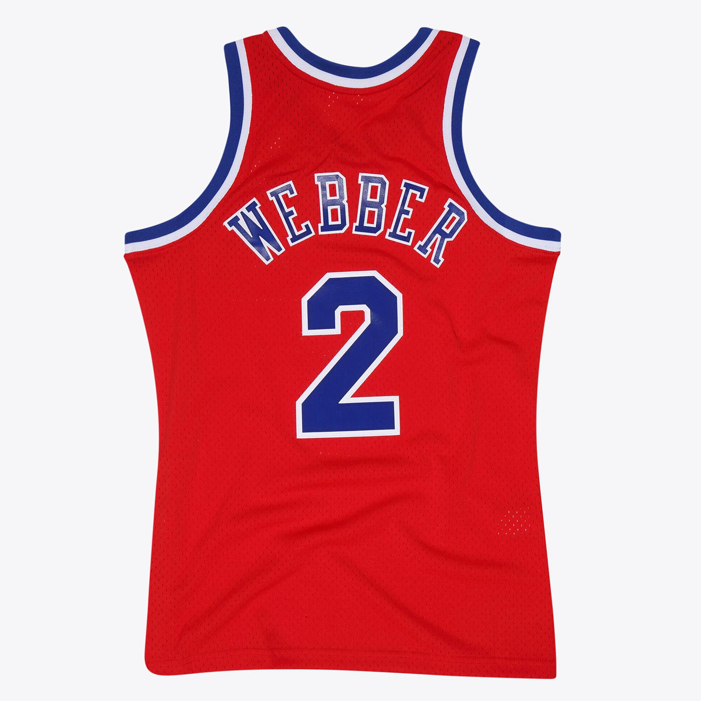 Washington Bullets Chris Webber 1994 Hardwood Classics Road Swingman Jersey By Mitchell & Ness - Scarlett -
