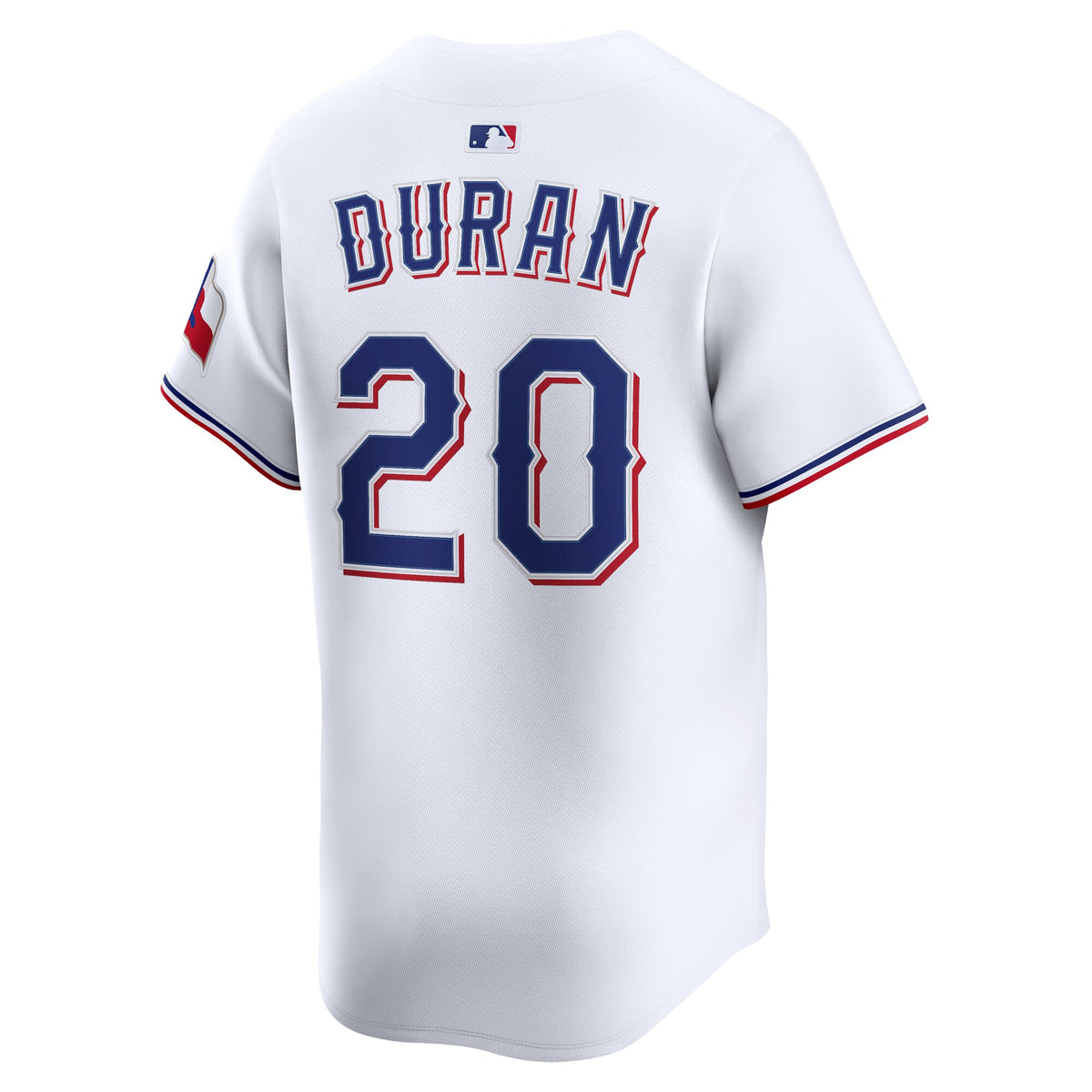 Texas Rangers Ezequiel Duran White Home Limited Player Jersey