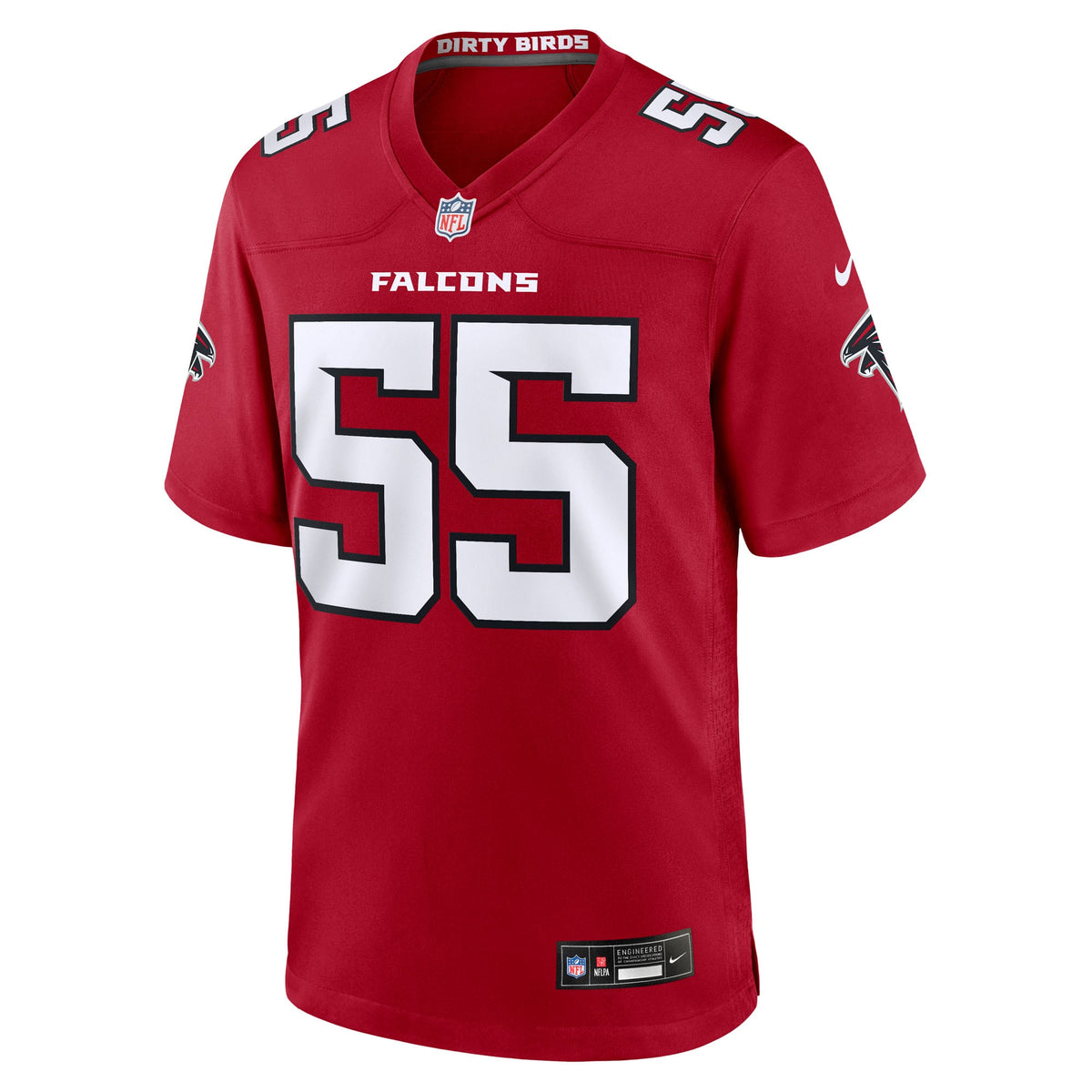 Atlanta Falcons Za'Darius Smith Nike Red Team Game Jersey