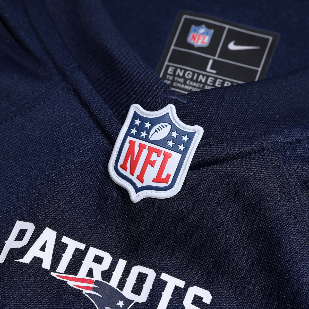New England Patriots Julian Ashby Navy Team Game Jersey