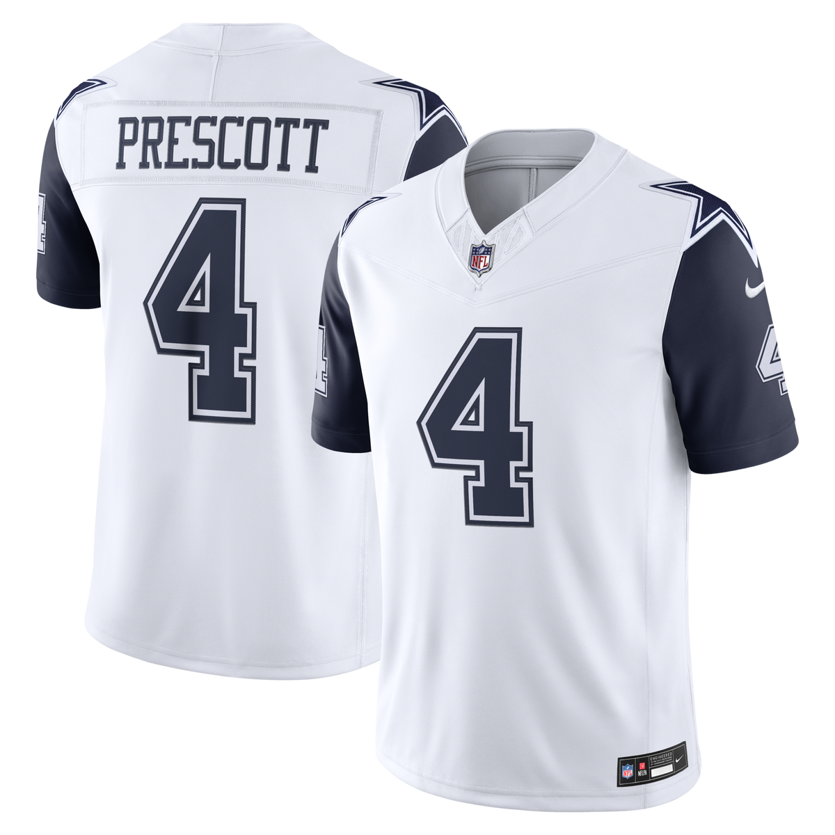 Dallas Cowboys Dak Prescott White Alternate Vapor F.U.S.E. Stitched Limited Jersey