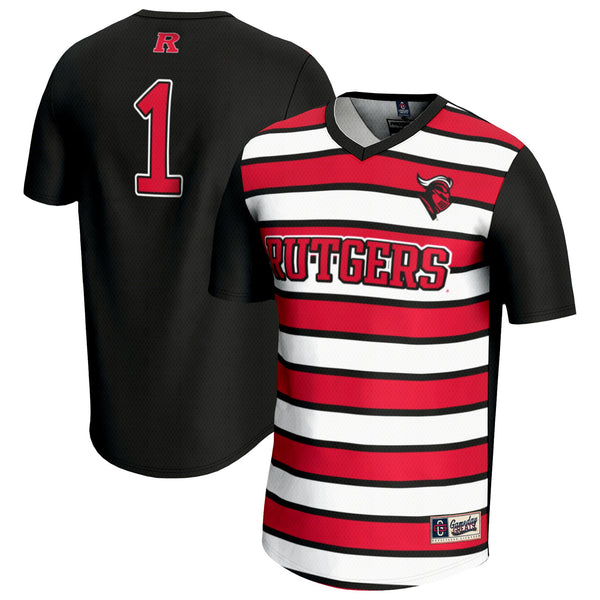 GameDay Greats #1 Black Rutgers Scarlet Knights Lightweight Soccer Fashion Jersey