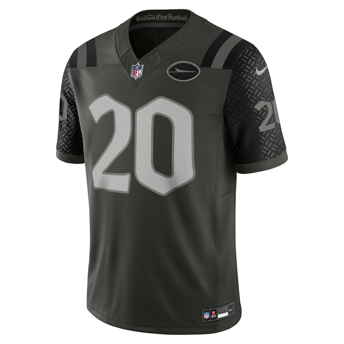 New York Jets Breece Hall Gotham Green 2025 Rivalries Collection Stitched Limited Jersey