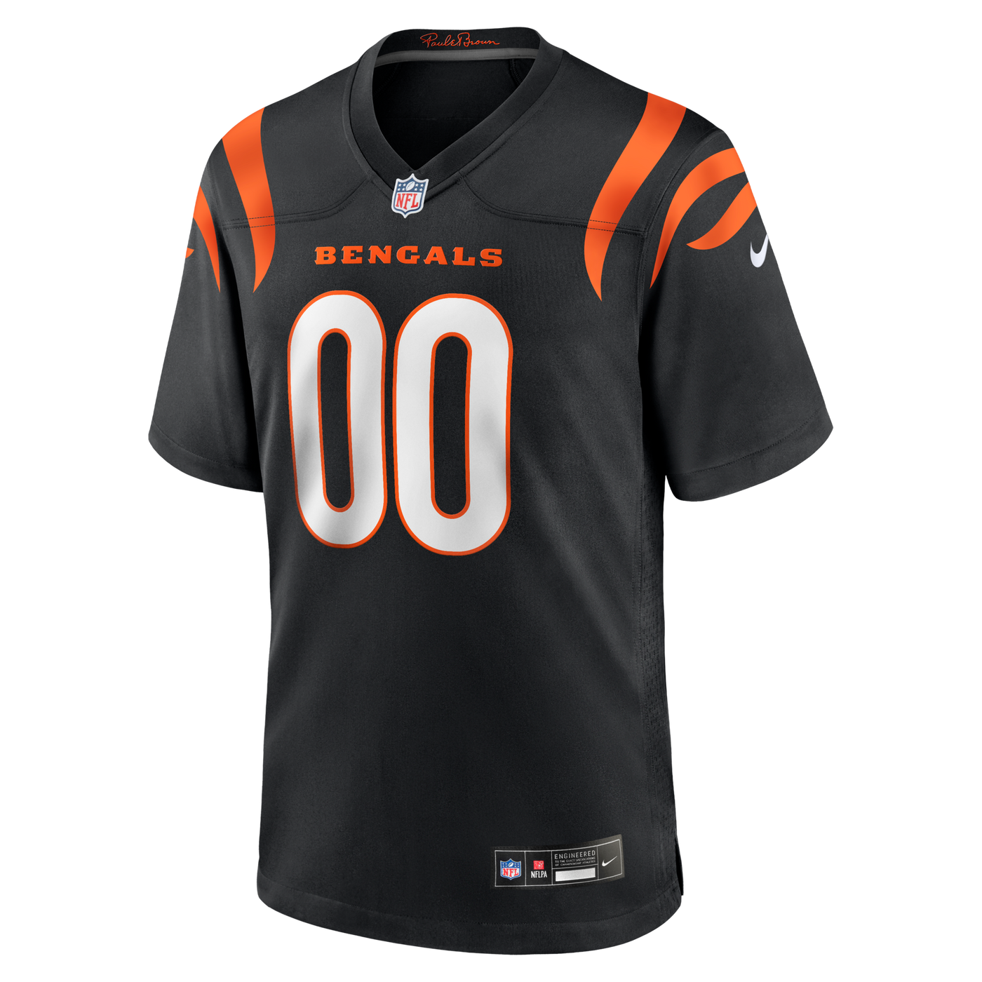 Cincinnati Bengals Nike Black Game Custom Jersey
