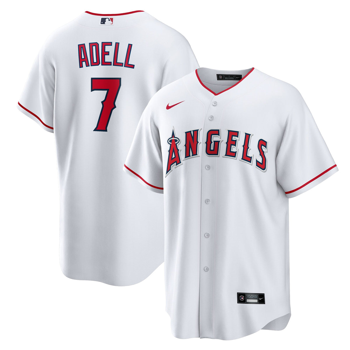Los Angeles Angels Jo Adell White Home Replica Jersey