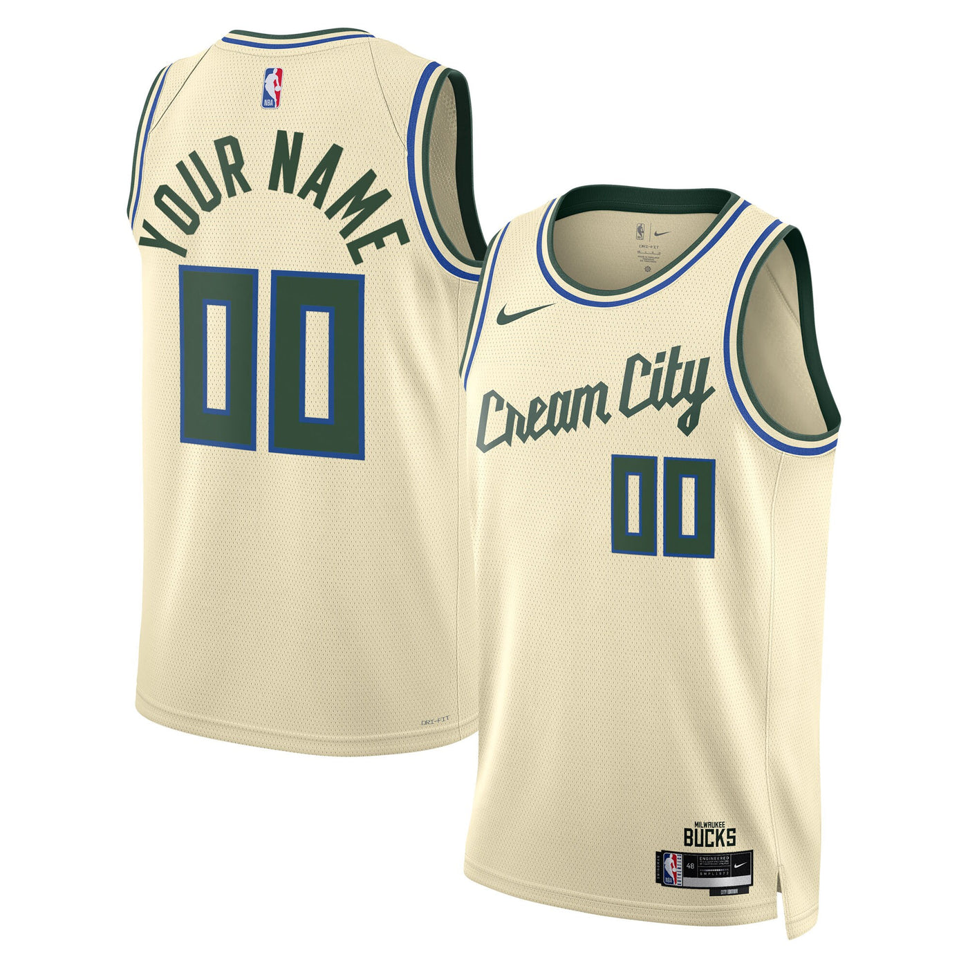Nike Milwaukee Bucks 2025/26 City Edition Swingman Jersey - Custom