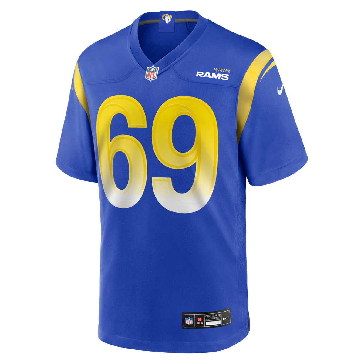 Los Angeles Rams Kevin Dotson Royal Game Jersey