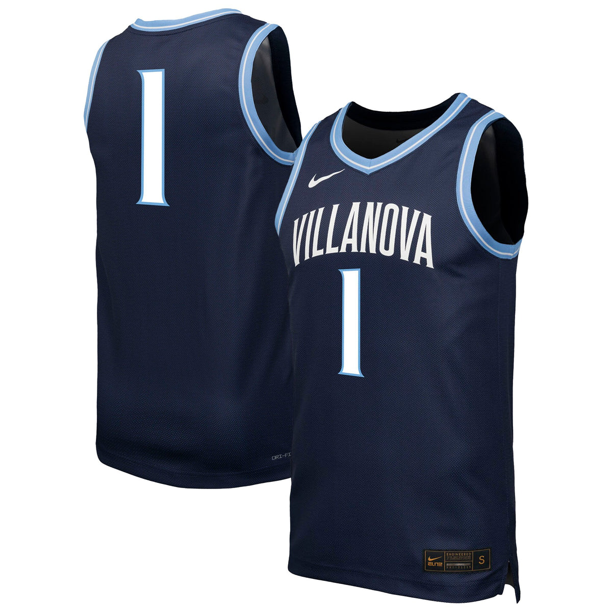 Villanova Wildcats #1 Replica Basketball Jersey - Navy