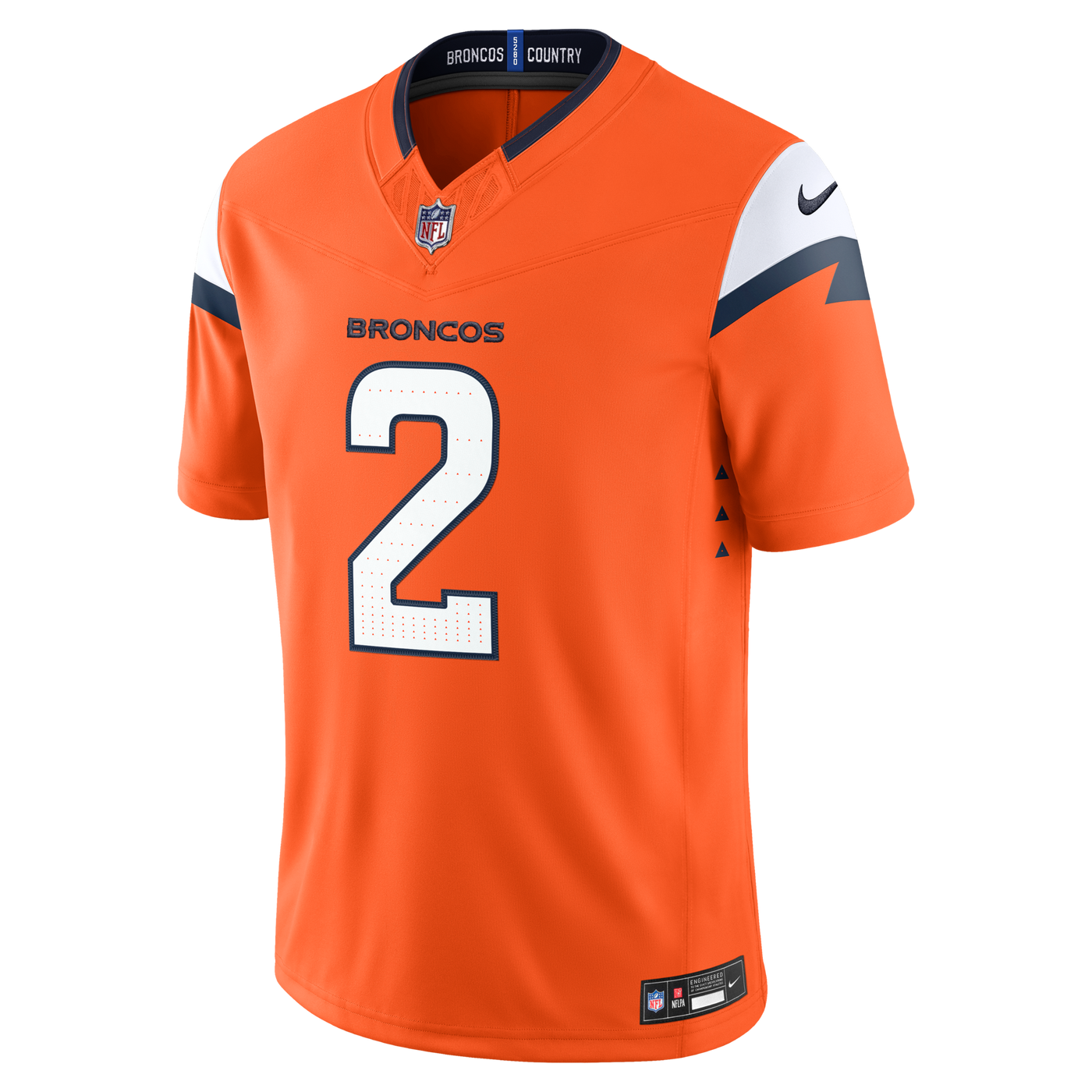 Denver Broncos Patrick Surtain II Nike Orange Team Vapor F.U.S.E. Stitched Limited Jersey