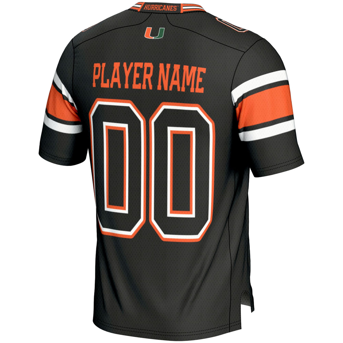 Miami Hurricanes GameDay Greats NIL Pick-A-Player Football Jersey - Black