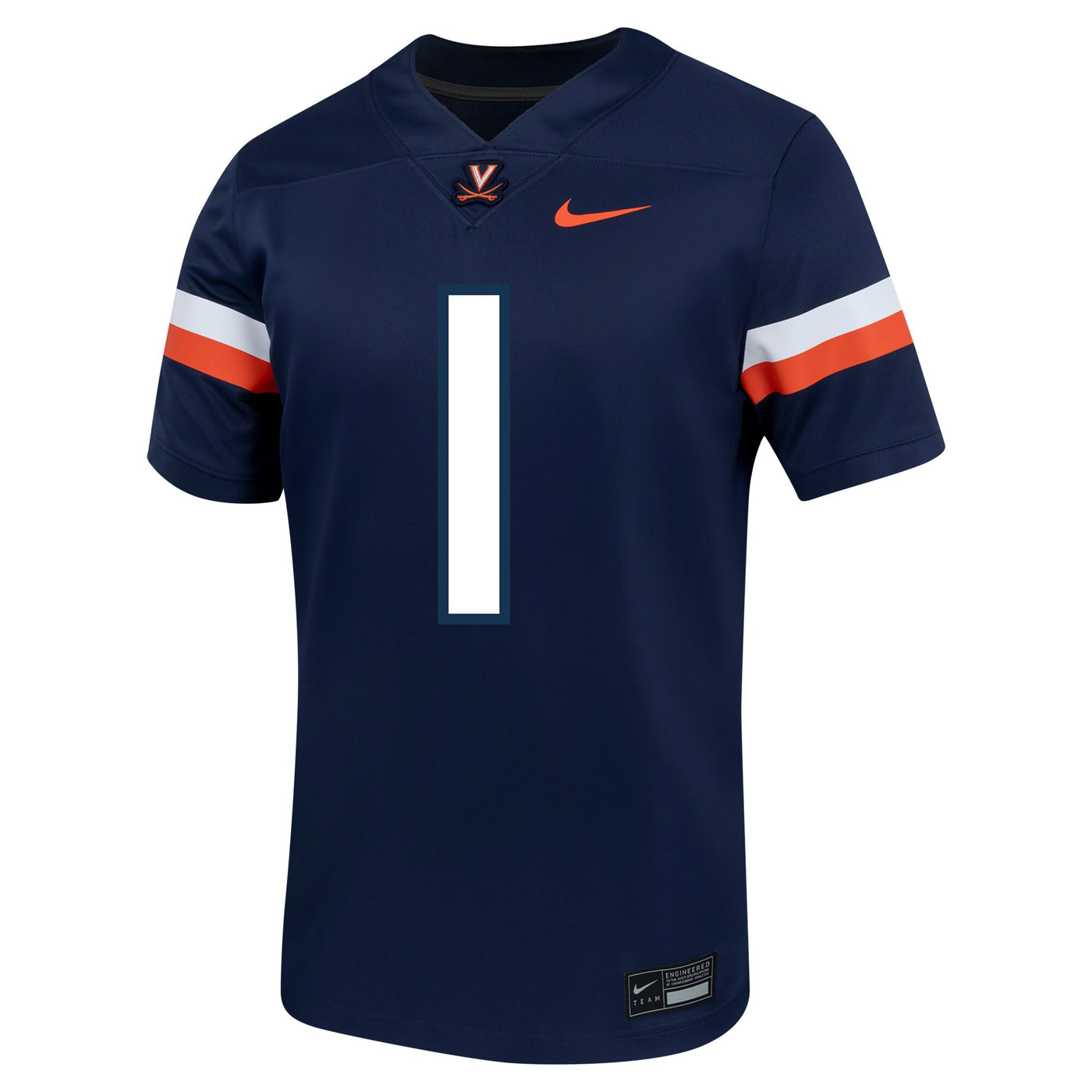 Nike #1 Navy Virginia Cavaliers Untouchable Football Jersey