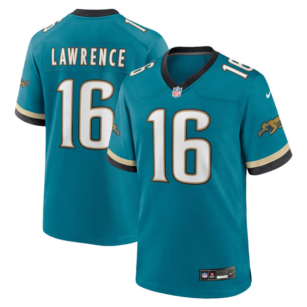 Jacksonville Jaguars Trevor Lawrence Nike Teal Prowler Throwback Player Game Jersey