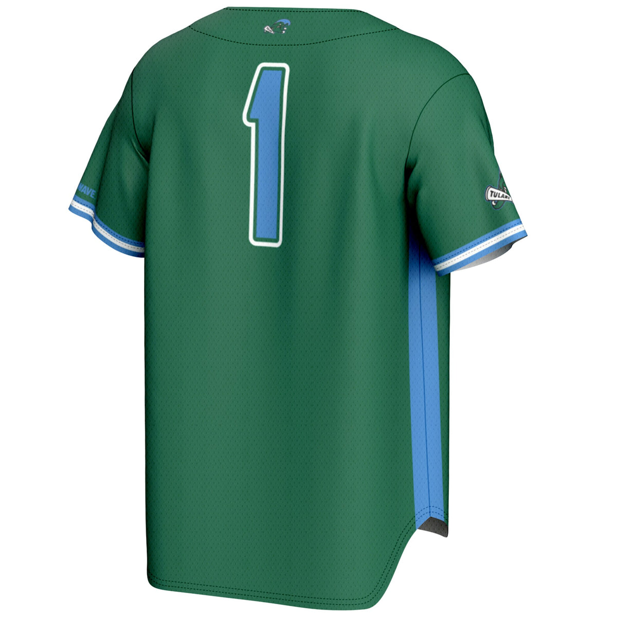 #1 Tulane Green Wave GameDay Greats Lightweight Baseball Jersey - Green