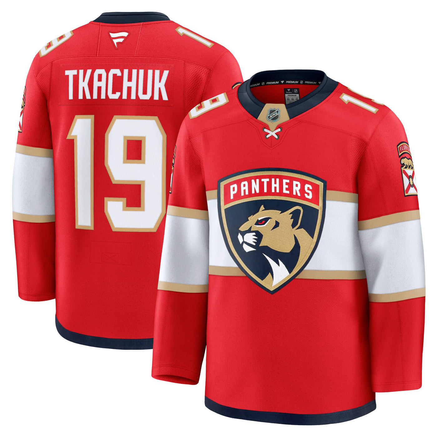 Florida Panthers Matthew Tkachuk Fanatics Red Home Premium Jersey