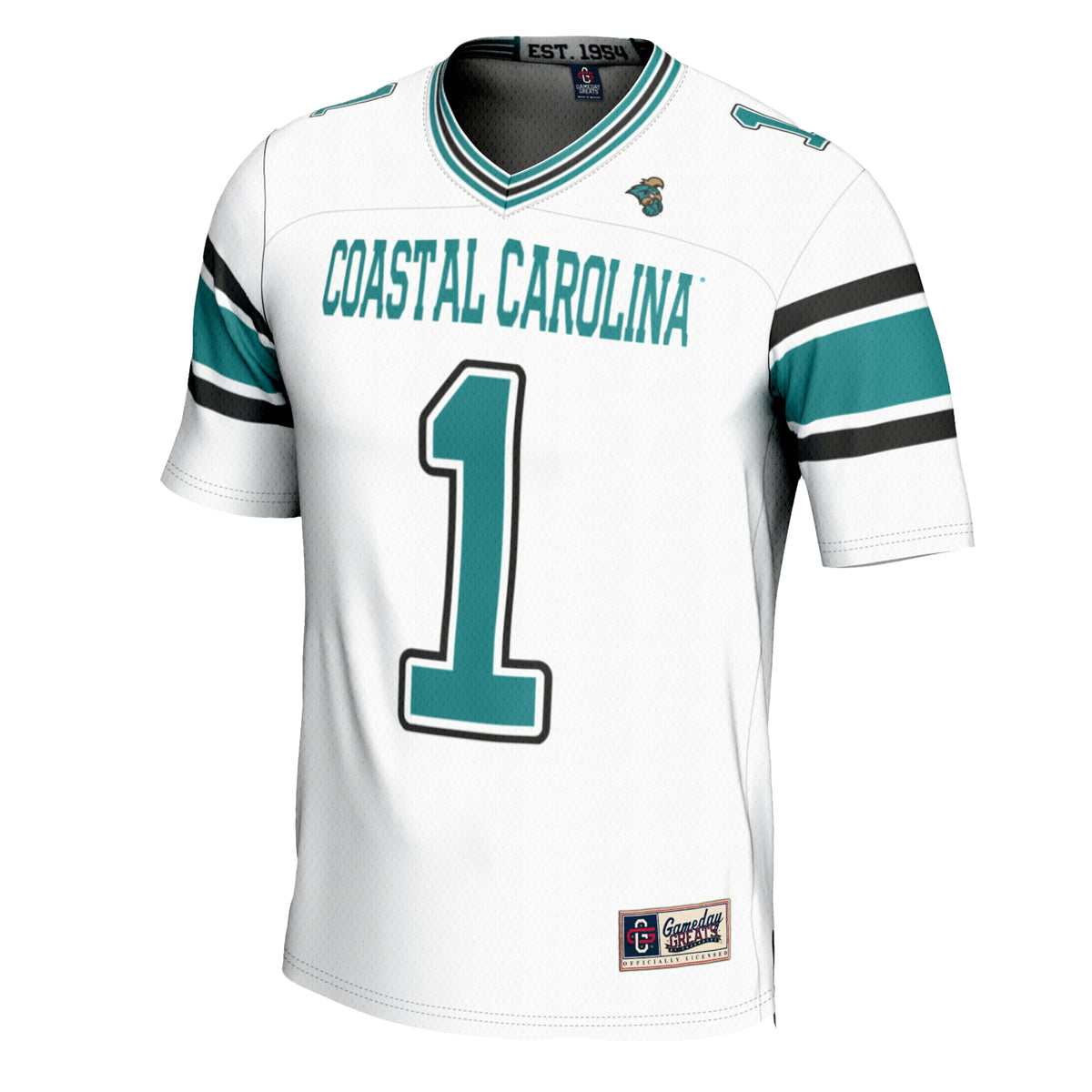 #1 Coastal Carolina Chanticleers GameDay Greats Football Jersey - White