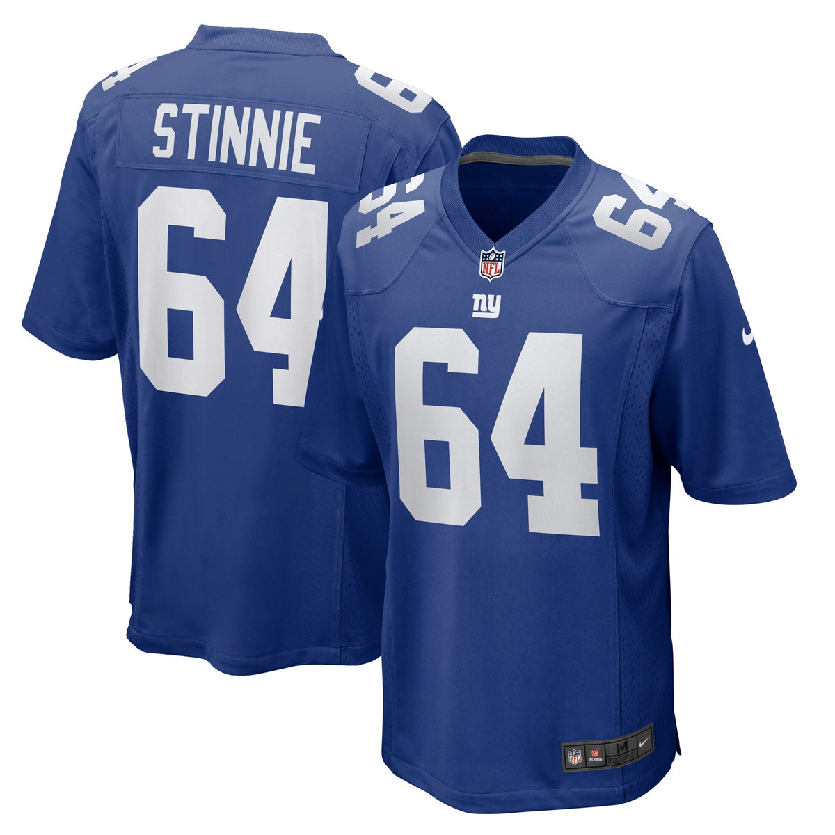 New York Giants Aaron Stinnie Royal Team Game Jersey