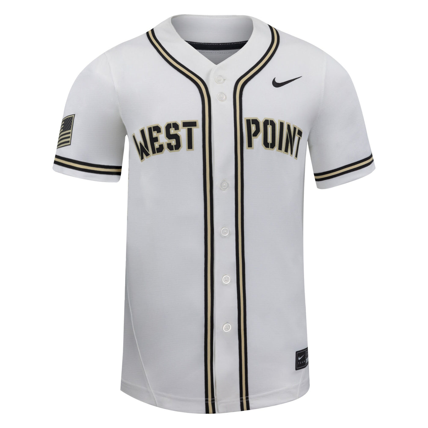 Nike White Army Black Knights Replica Baseball Jersey