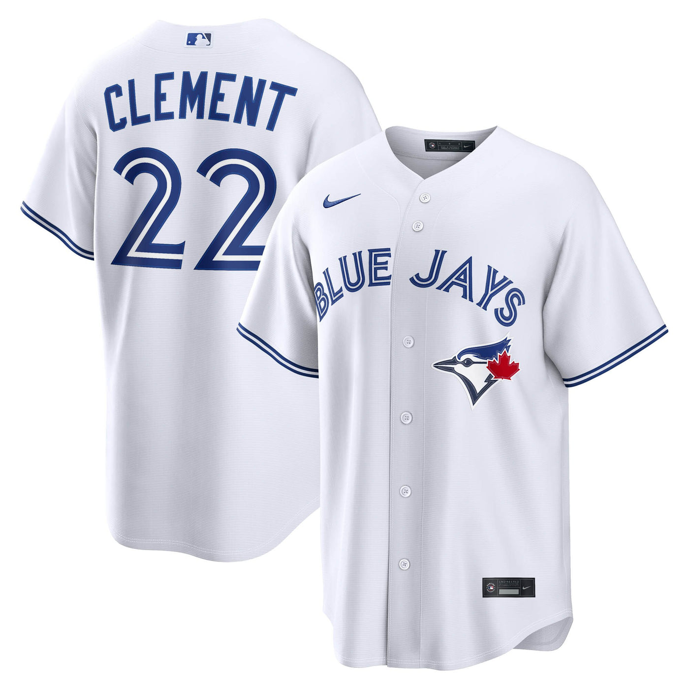 Toronto Blue Jays Ernie Clement Nike White Home Replica Jersey