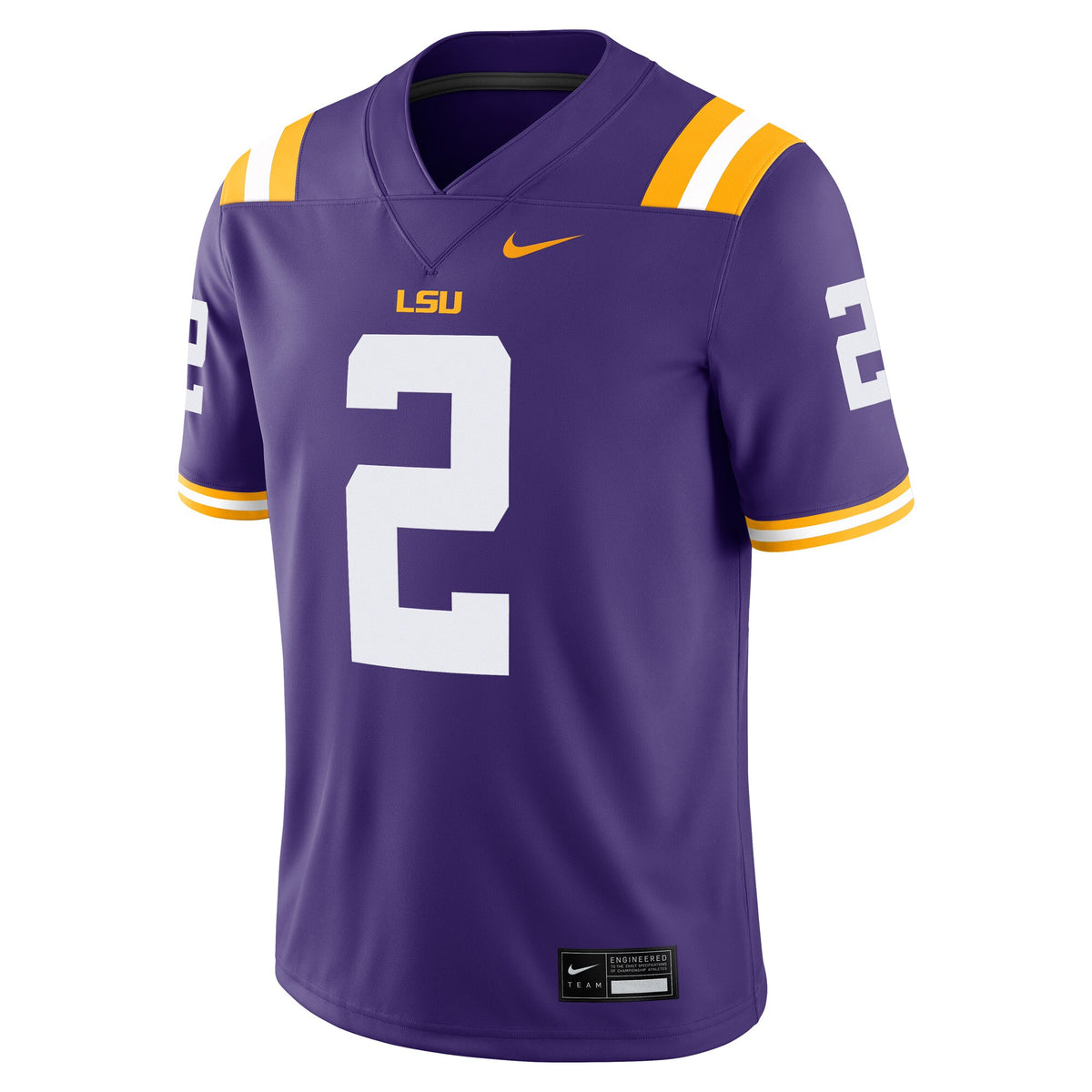Justin Jefferson LSU Tigers Player Game Jersey - Purple