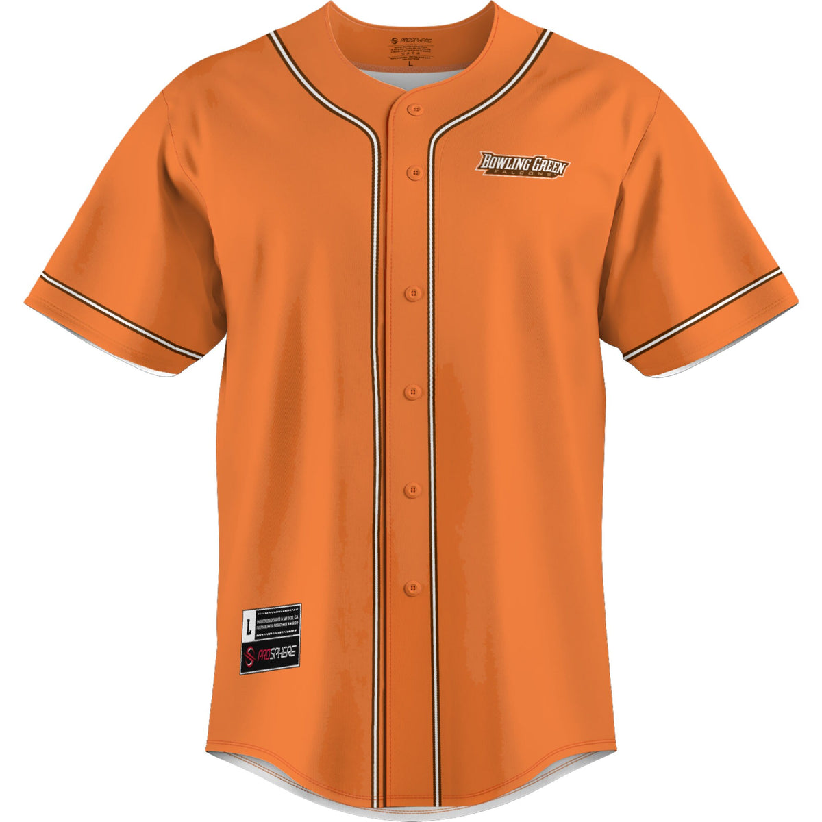 Bowling Green St. Falcons GameDay Greats Lightweight Baseball Jersey - Orange
